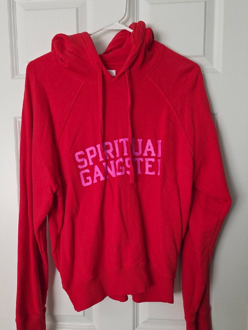 Spiritual Gangster Bright Red Hoodie - Size L